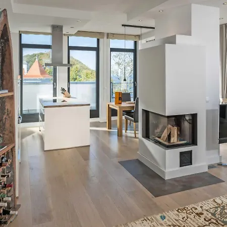 Villa Philine - Penthouse 28 Mit Panoramablick, Pool, Spa & Kamin-3